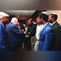 הנשיא ריבלין בביקורו באתיופיה עם "קהילת הנותרים". | מארק ניימן, לע"מ