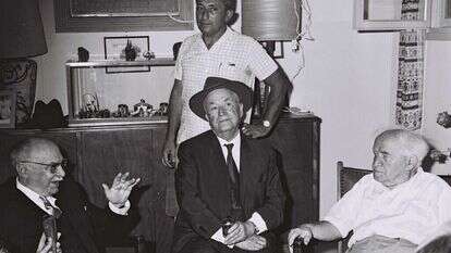 ש''י עגנון ודוד בן גוריון. | משה פרידן, לע''מ