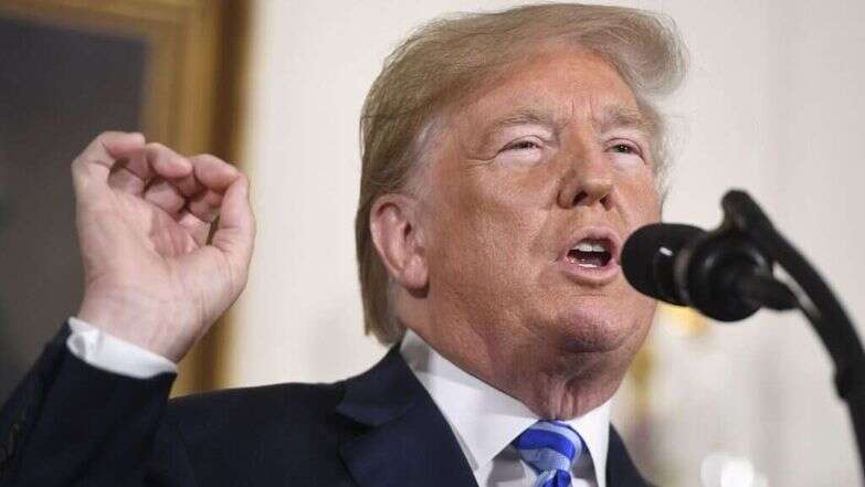 נשיא ארה"ב דונלד טראמפ מודיע על נסיגה מהסכם הגרעין עם איראן | AFP