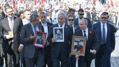 ברוסיה ציינו את יום השנה ה-73 לניצחון על הנאצים. | EPA