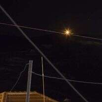 יירוט של רקטה שנורתה מסוריה לישראל. | EPA יירוט של רקטה שנורתה מסוריה לישראל. | EPA