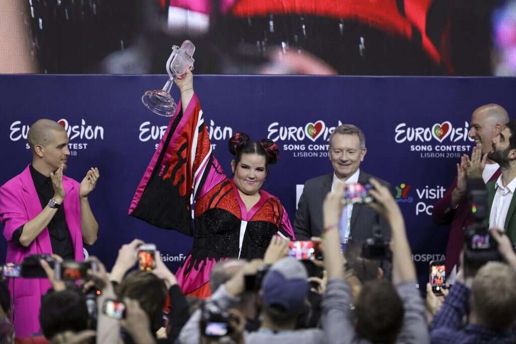 נטע ברזילי זוכה באירוויזיון 2018. בשנה הבאה בירושלים. | EPA