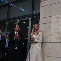 איוונקה טראמפ חונכת את מבנה השגרירות החדש בירושלים. | יונתן זינדל, פלאש90