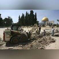 חפירות הווקף בהר הבית. | רויטרס