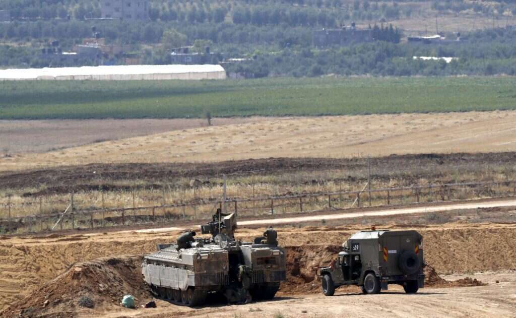 לוחמי צה"ל על גבול רצועת עזה. | AFP