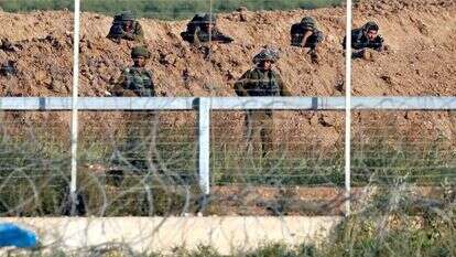 לוחמי צה''ל בגבול עזה. | AFP