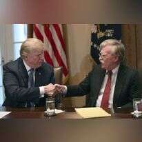 ג'ון בולטון ודונלד טראמפ. | AP