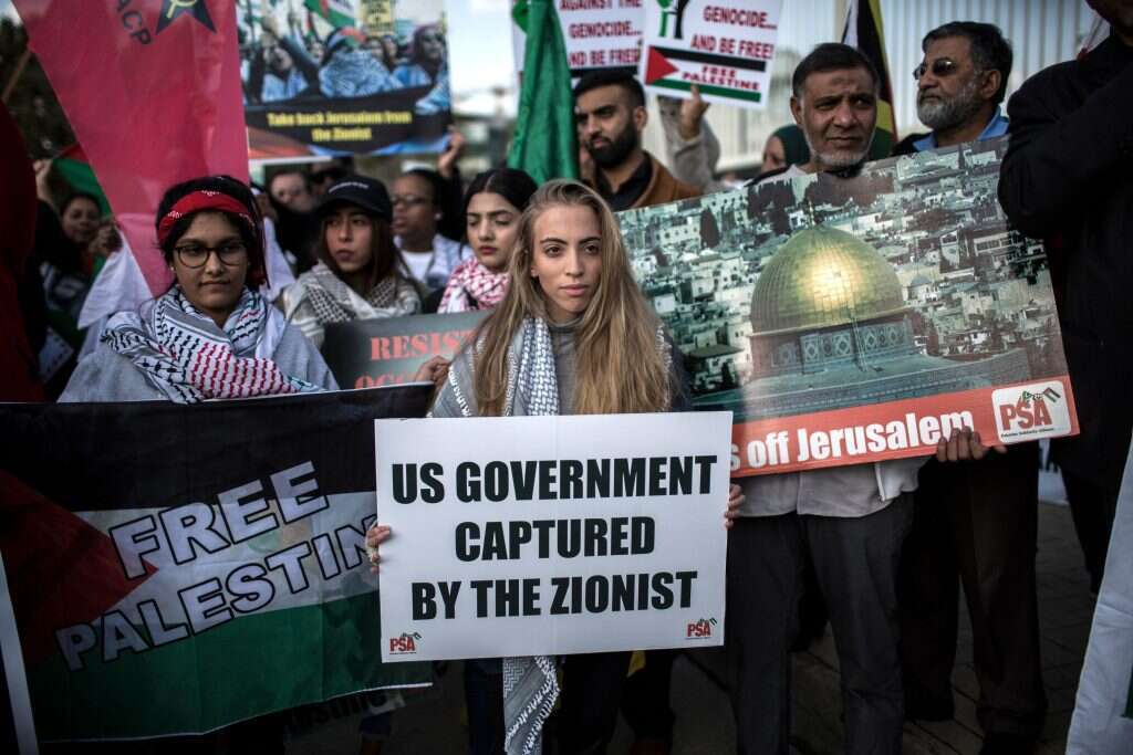 הפגנות נגד ישראל בדרום אפריקה. | AFP