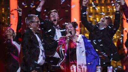 נטע ברזילי בגמר הארוויזיון. | AFP