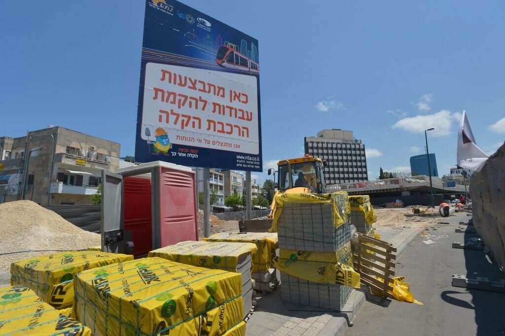 עבודות הרכבת הקלה. | יוסי זליגר