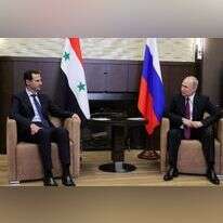 ולדימיר פוטין ובשאר אל אסד. | EPA