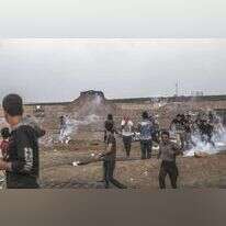 התפרעויות בגבול רצועת עזה. | EPA