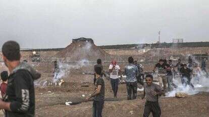 התפרעויות בגבול רצועת עזה. | EPA