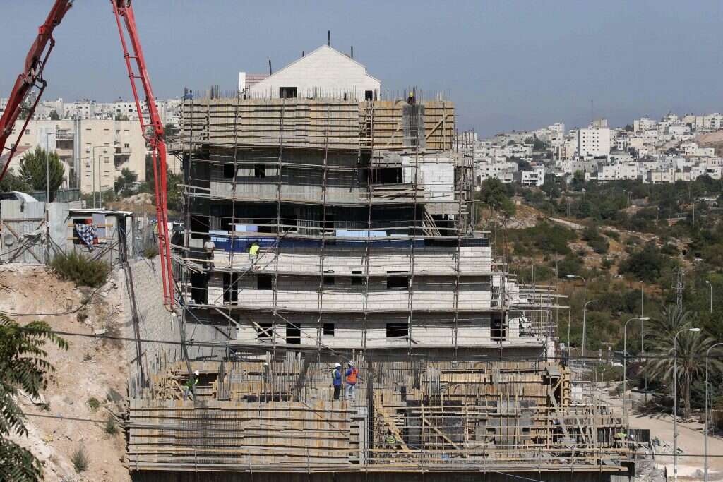 בנייה בשומרון. | AFP בנייה בשומרון. | AFP