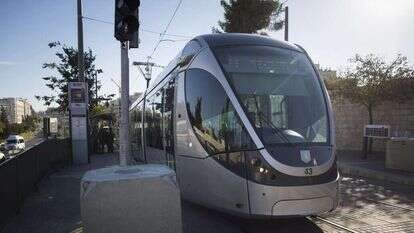 הרכבת הקלה בירושלים. | יונתן זינדל, פלאש90