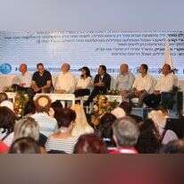 פאנל עדי המדינה בכנס לשכת עורכי הדין. רביעי מימין: עו"ד סופר, ראשון משמאל: עו"ד שמחוני. | ליאב פלד