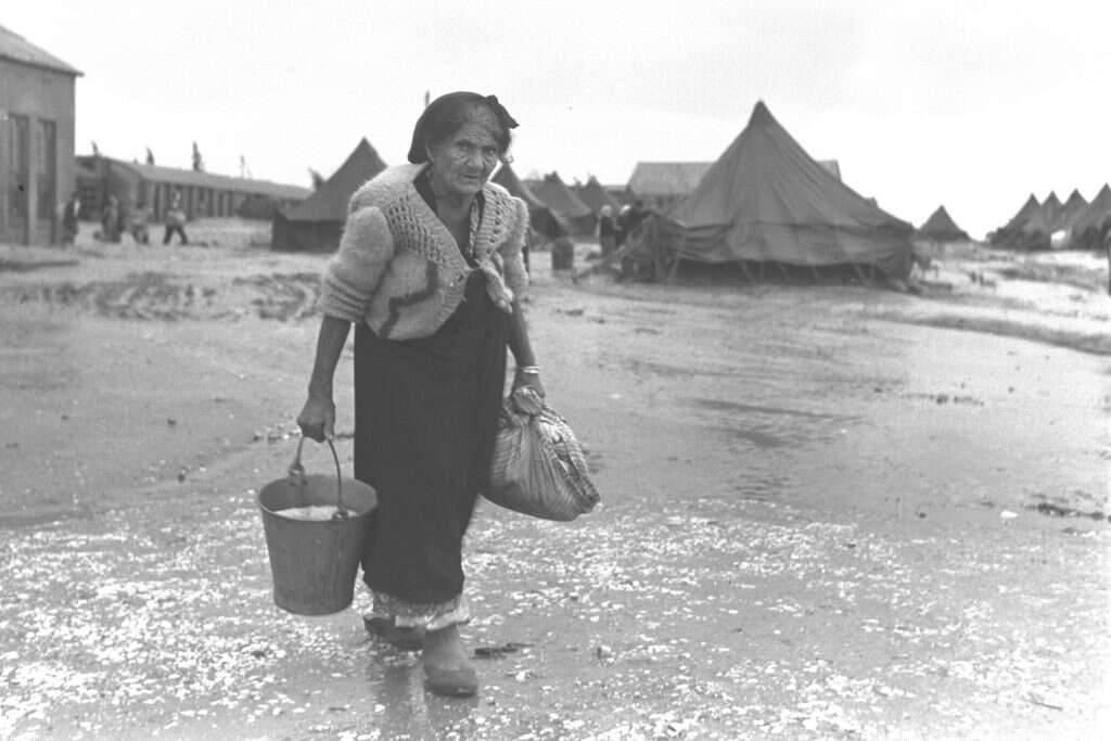 מעברה בבית־ליד, 1949. | טדי ברונר, לע"מ