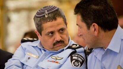 מפכ"ל המשטרה רוני אלשיך ומפקד מחוז ירושלים יורם הלוי. | יונתן זינדל/פלאש 90
