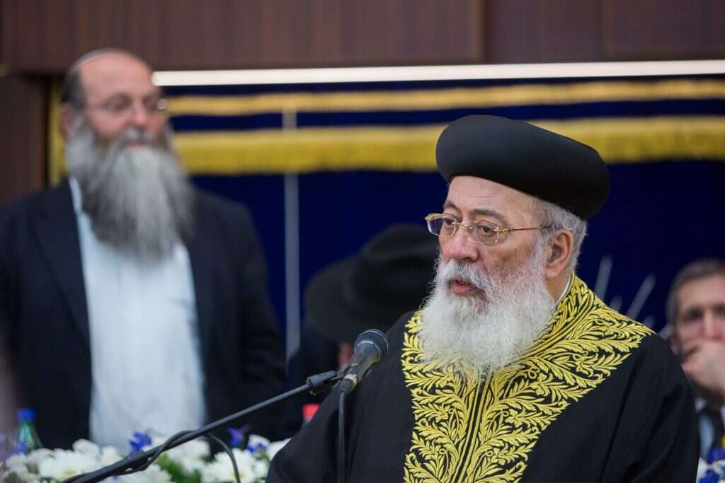 הרב עמאר. | יונתן זינדל, פלאש 90