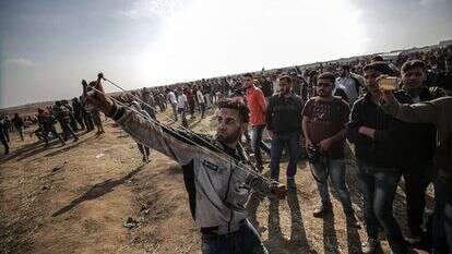 צעדת השיבה בגבול עזה | EPA