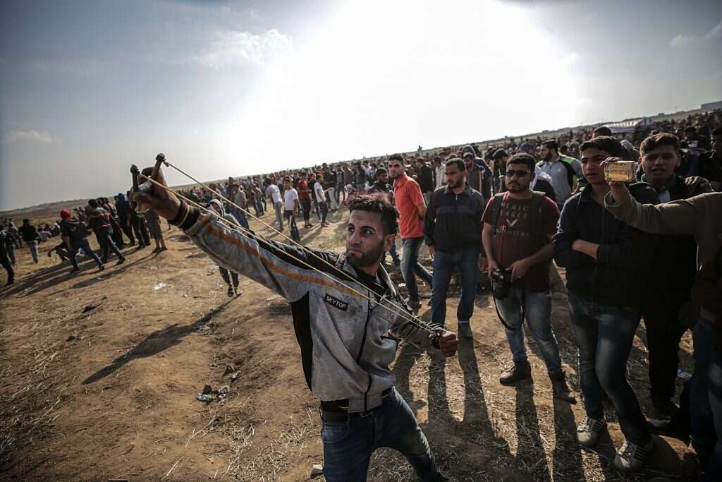 צעדת השיבה בגבול עזה | EPA