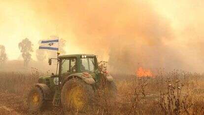 שריפה בשדות עוטף עזה. | מרים צחי