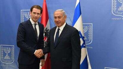 ראש הממשלה בנימין נתניהו נפגש עם הקנצלר אוסטריה סבסטיאן קורץ. | חיים צח, לע''מ