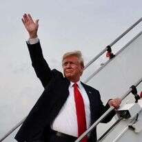 טראמפ נפרד מפסגת סינגפור. | AFP