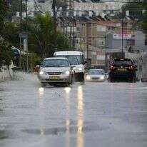 גשם בשדרות. ארכיון | ארכיון: יהודה פרץ