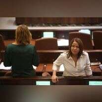 יחימוביץ ולבני במליאה. | מרים צחי