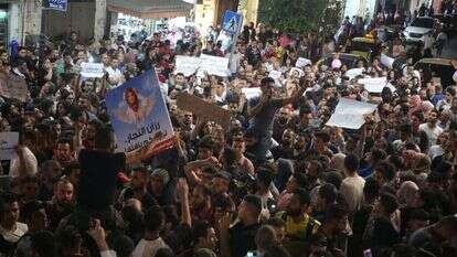 מפגינים ברמאללה נגד אבו מאזן. | גטי אימג'ס