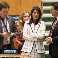 דני דנון וניקי היילי. | AFP