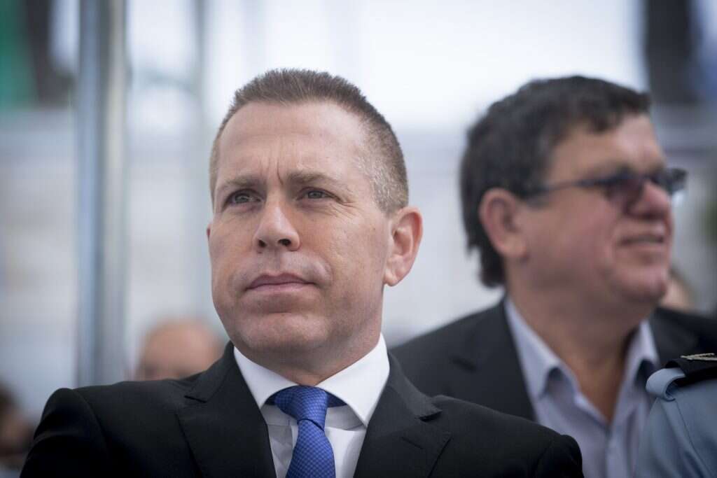 השר לביטחון הפנים גלעד ארדן. | יונתן זינדל, פלאש90