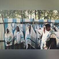 בית כנסת במחנה בגונדר. | ליאור ספרנדאו