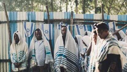 בית כנסת במחנה בגונדר. | ליאור ספרנדאו