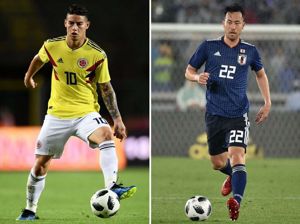 מאיה יושידה מיפן וחאמס רודריגס מקולומביה. | AFP