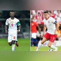 רוברט לבנדובסקי מפולין וסאדיו מאנה מסנגל. | AFP