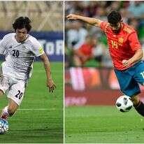 דייגו קוסטה מספרד וסארדר עזמון מאיראן. | AFP