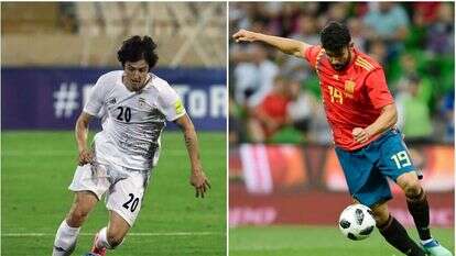 דייגו קוסטה מספרד וסארדר עזמון מאיראן. | AFP דייגו קוסטה מספרד וסארדר עזמון מאיראן. | AFP