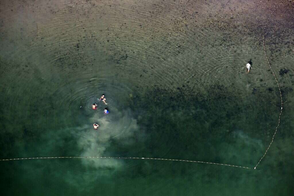 צילומי האוויר של הכינרת ממעוף הציפור. | אביר סולטן, EPA
