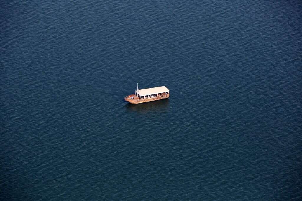 צילומי האוויר של הכינרת ממעוף הציפור. | אביר סולטן, EPA