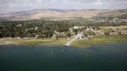 צילומי האוויר של הכינרת ממעוף הציפור. | אביר סולטן, EPA