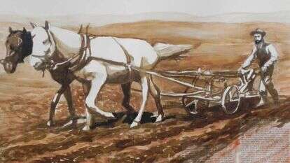 התלם הראשון בפתח תקוה. יצירה: אלחנן יעקובוביץ', 2018