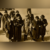 תמונה 2. הרב קוק מגיע לניו יורק 1924. | באדיבות ארכיון בית הרב קוק