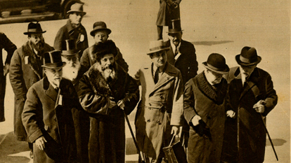 תמונה 2. הרב קוק מגיע לניו יורק 1924. | באדיבות ארכיון בית הרב קוק