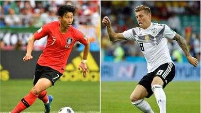 טוני קרוס מגרמניה ויונג מין סון מדרום קוריאה. | AFP