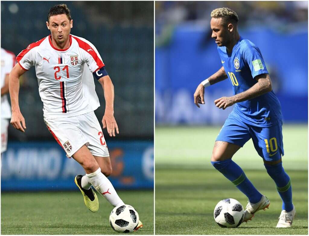 ניימאר מברזיל ונמניה מאטיץ' מסרביה. | AFP