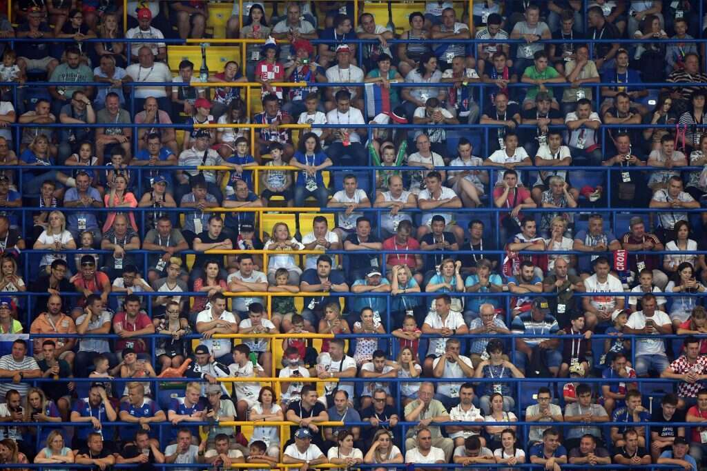 הקהל במשחק בין קרואטיה לאיסלנד. | AFP