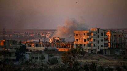 הקרבות בדרעא שבדרום סוריה בתקופת מלחמת האזרחים הסורית. | AFP