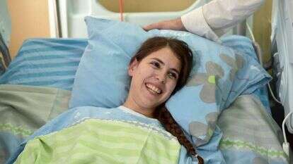 שובה מלכה בבית החולים, בשבוע שעבר. | גיל אליהו-ג'יני